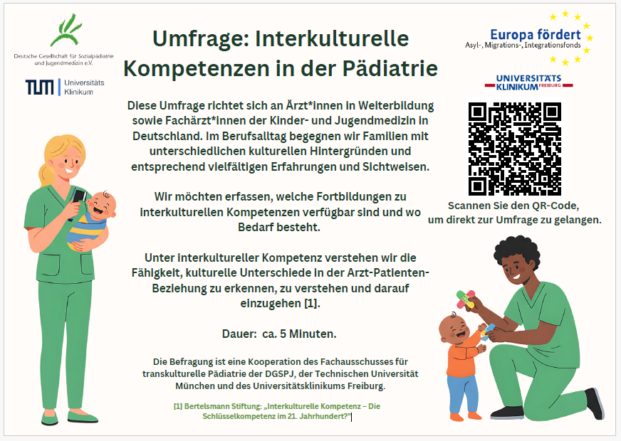 Umfrage: Interkulturelle Kompetenzen in der Pädiatrie
